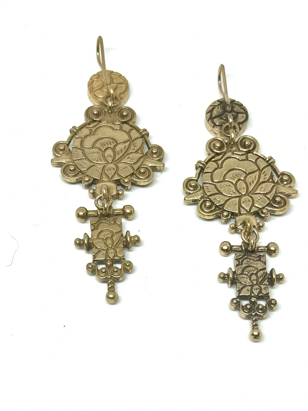 Vintage Napoleonic Design Dangle Earrings